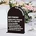 Audio Guest Book Sign, Wedding Engagement Bridal Shower Decor for Ceremony Party Reception Table Desk Decor Acrylic Sign (Black)