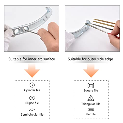 Matogle 10 PCS Set di Lime e Raspe Set di Lime Ad