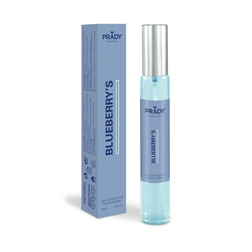 Prady - Eau de Toilette Blueberry’s Homme - 33ML - Fragancia Fresca y Dinámica