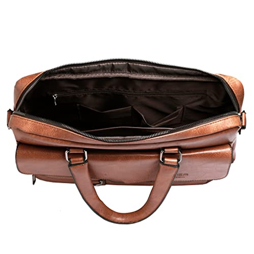 Hebetag Small Leather Sling Shoulder Bag Messenger Pack for Men Women Outdoor Travel Business4