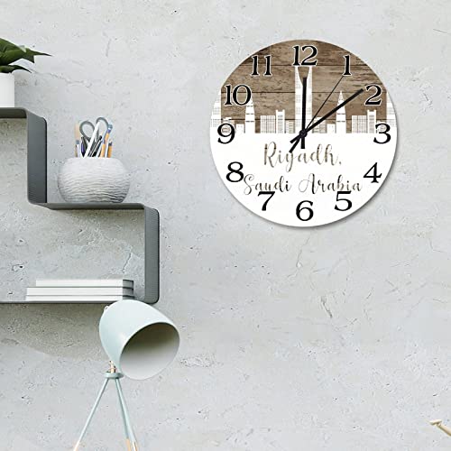 Horloge murale en bois Riyadh 38 cm pour eviter les murs vides du salon