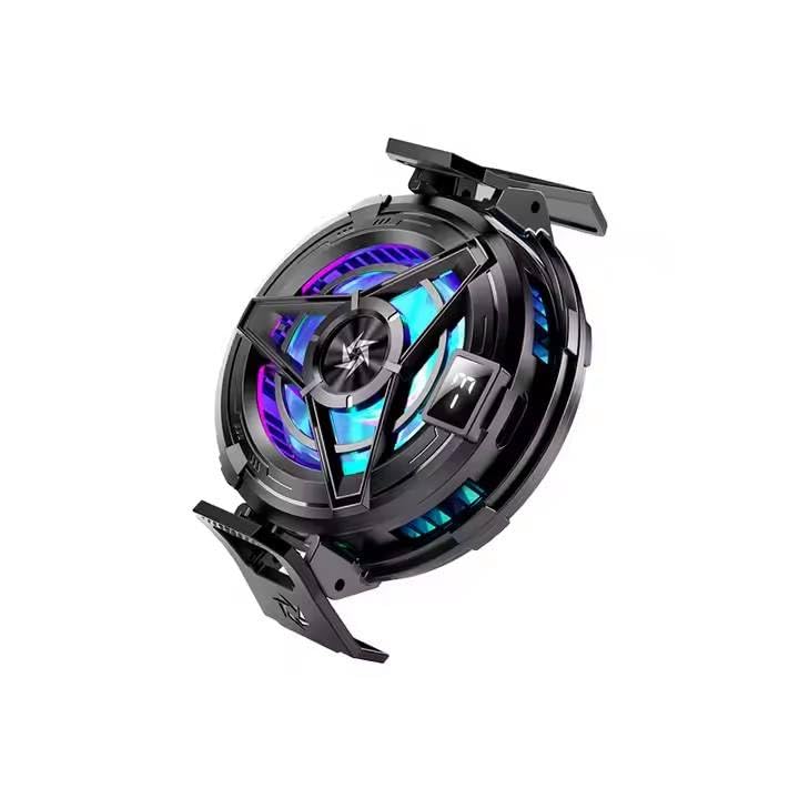 Image of Phone Cooler with AI Cooling Mode, RGB Lighting, Real-Time Temperature and Power Display, Strong Magnet and Clip Mount, Ultra-Quiet Fan (SL17)