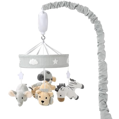 The Peanutshell Crib Mobile for Boys or Girls - Grey