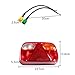 ETUKER Pilotos Kit Remolque, 12V Impermeable Universal Piloto Trasero Remolque Luces, Con...