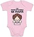 Shirtgeil Dolce Regalo per papà - La Principessina di papà Body Neonato Manica Corta 0-3 Mesi Rosa