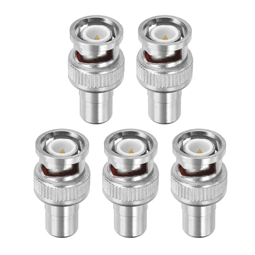 Adaptador PATIKIL BNC a RCA, pack de 5 piezas miniatura 1