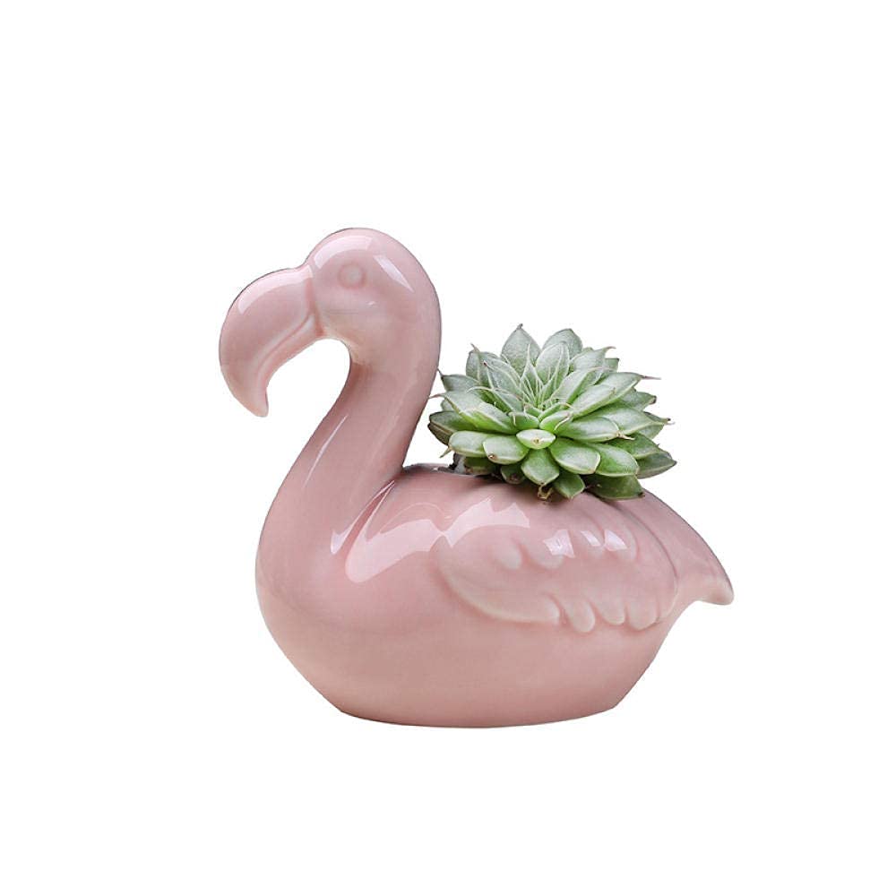 Amazon.co.jp: ホームシンプルさピンクフラミンゴ花瓶フラワーポット