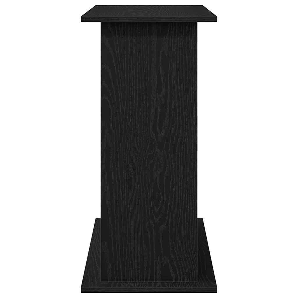 vidaXL Support d'aquarium Chêne Noir 81x36x73 cm Bois d'ingénierie