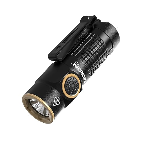 Image of NICRON 1200 Lumens EDC Flashlight with Magnet, Rechargeable Pocket Light Compact High Lumens Handheld Light, C1 Mini Flashlight 7 Modes for Outdoor Camping, Hiking (Black)