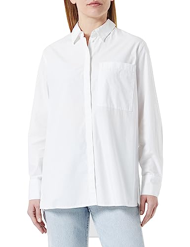 s.Oliver Damen Blusen Langarm, Weiß, 48 EU