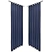 Beautissu Set de 2 Cortinas Blackout Amelie BK de Trabillas correderas 140x245...