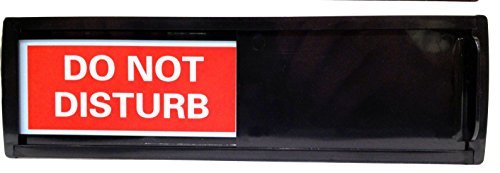 Do Not Disturb Sign, Black (Do Not Disturb, Hotel Sign, Do Not Disturb Hanger, Welcome Sign, Do Not Disturb Door Sign)