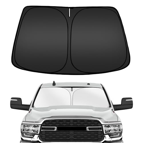 ARISMOTOR Windshield Sun Shade for Dodge RAM 2500 3500 2010-2025 2026, Custom Fit Foldable Front...