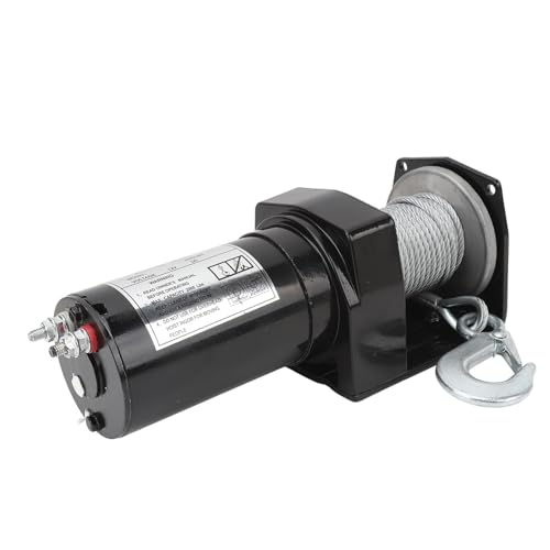 Cabrestante eléctrico 12V 2000 lbs con control remoto miniatura 5
