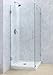 DreamLine SHEN-2330300-06 UnidoorLux 30 in. W x 30 in. D x 72 in. H Hinged Shower Enclosure, Oil Rubbed Bronze Finish Hardware