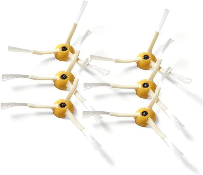 Cepillo lateral, 6 unids cepillos de vacío para aspiradora cepillos laterales de repuesto apto para Roomba piezas de repuesto 500600700 Series