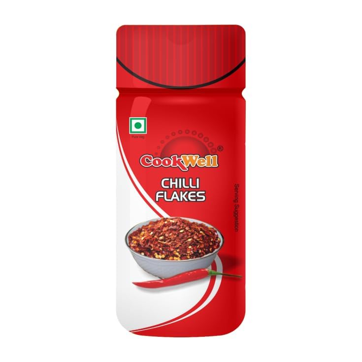 Cookwell Combo of Seasonings | Piri Piri Mix 60g × 2, Sandwich Mix 60g × 2, Chilli Flakes 35g × 2 - Tasty & Health 4