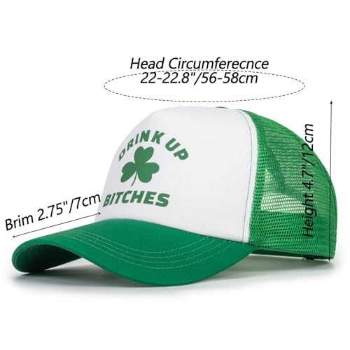 Queue de cheval baseball-cap Saint-Patrick ajustable chapeau trèfle mixte
