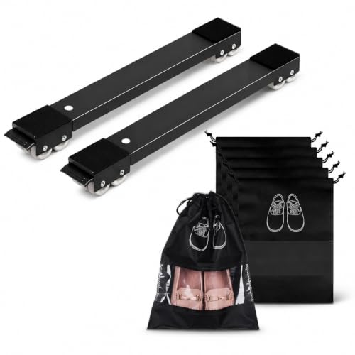 Image of Combo of Gray Furniture Lifter and Mover Tool Set with (Shoes Cover bag), Wheels for Heavy Furniture, Heavy Duty Furniture Mover Rollers, Heavy Appliances Mover for Home, Bed Lifter Tool