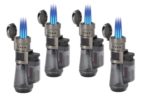 Encendedores Tridente Triple Llama Butano 4-Pack