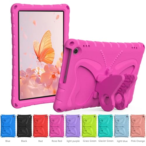 Étui Kindle Fire HD 10 antichoc en mousse EVA rose avec support
