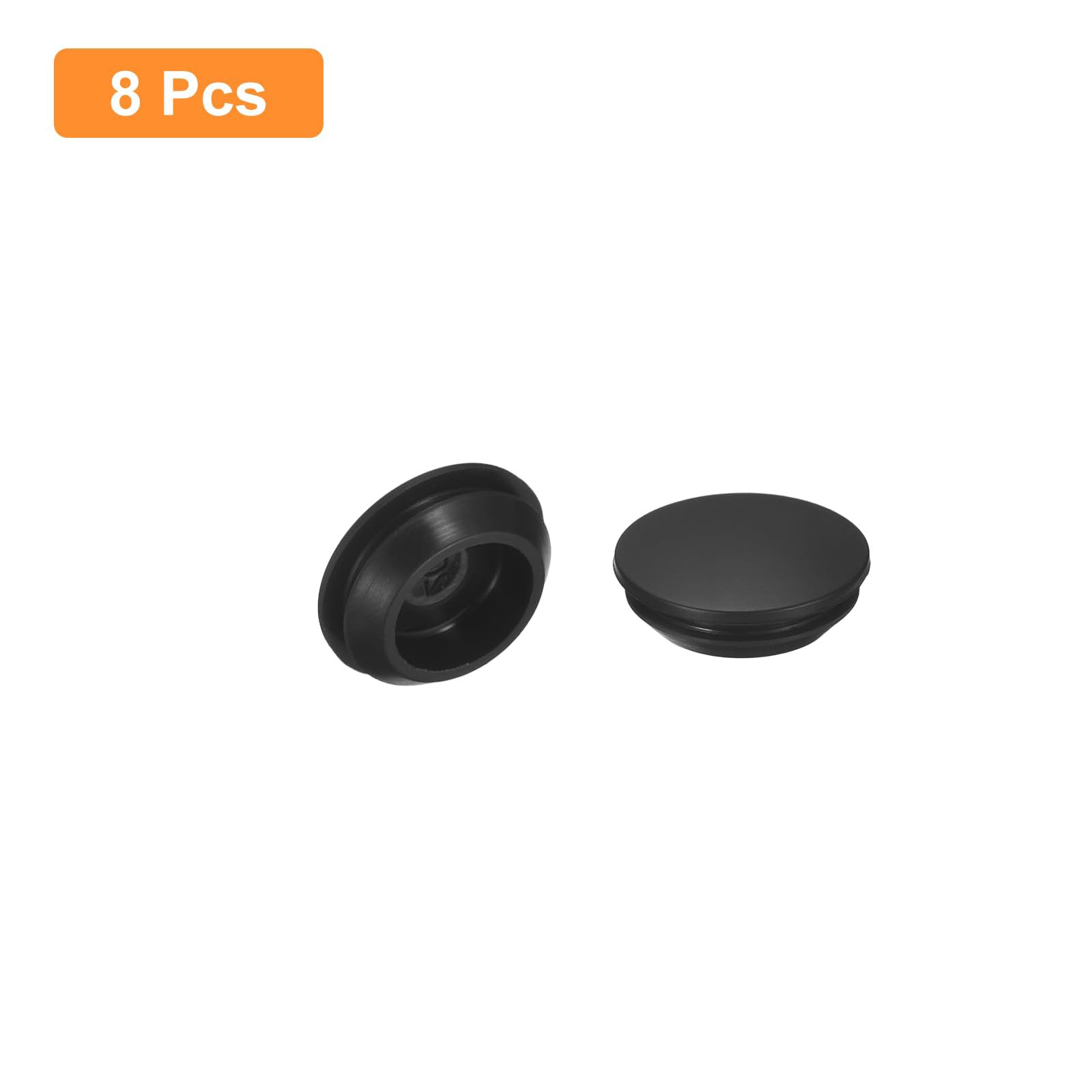 TA-VIGOR 8Pcs Silicone Snap in Locking Hole Plugs, Rubber Panel Seal Cover Flush Type Panel Round for 20-22mm Hole - Image 3