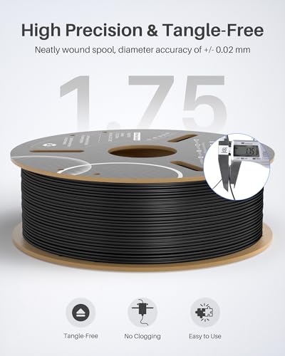 Image of ELEGOO PETG PRO Filament 1.75mm Red 1KG, Strong Toughness 3D Printer Filament Dimensional Accuracy + /- 0.02 mm, 1kg Cardboard Spool(2.2lbs) Fits for Most FDM 3D Printers
