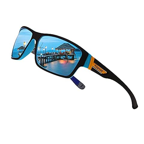 Long Keeper Sportowe okulary przeciwsłoneczne z polaryzacją dla mężczyzn i kobiet, okulary sportowe, okulary rowerowe, szkło lustrzane z ochroną UV 400, do jazdy samochodem, golfa, biegania, m