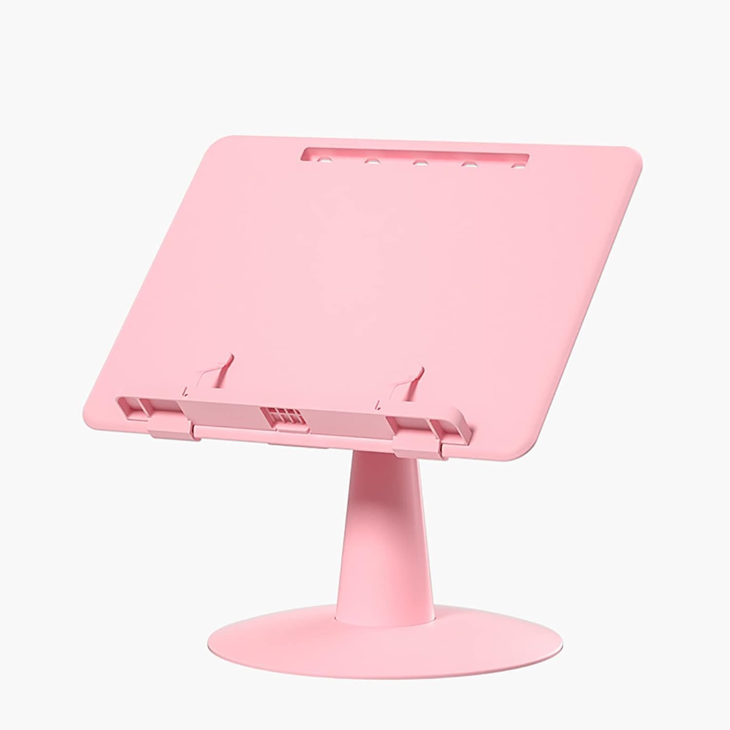 Leggio Da Tavolo Pieghevole Con Clip - Angolo Regolabile 360° - Portatile Per Libri E Tablet - Grigio