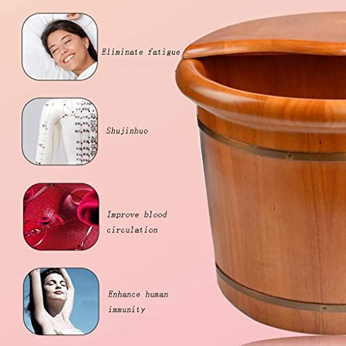 Bañera de madera para pies 26cm de alto miniatura 4