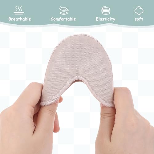 Image of 1 Pair Soft Ballet Toe Pads Foot Care Toe 3.54 x 3.15inch High Heels Toes Caps Toes Pads for Pointe Shoes,Forefoot Wrap Pad for Women Girls,Half Pad, Sponge Insoles