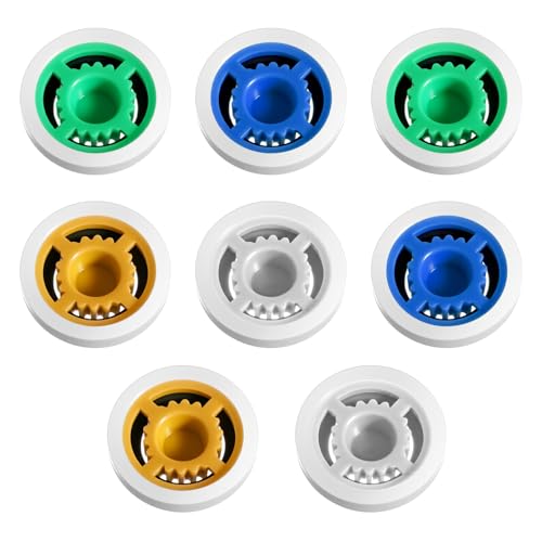 8 Pcs Shower Flow Reducer Limiter, Shower Head Flow Restrictor, 1.5/1.8/2.0/2.5 GPM Water-Flow Saver...