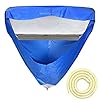 Bolsa de lavado para limpieza del aire acondicionado, tapa de pared para aire acondicionado con boquilla de drenaje y manguera de agua impermeable antipolvo