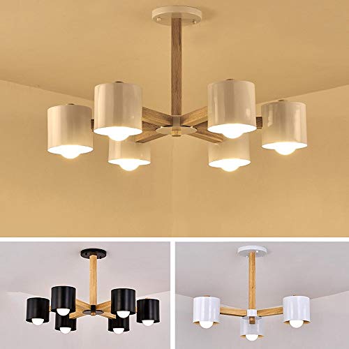 Plafond post-moderne 6 lampes suspendues E27 lustre décoratif salon