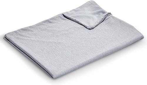 Image of EXQ Home Weighted Blanket Cover 41x60-Twin Size Premium Soft for Kids Weighted Blanket with Zipper,Machine Washable Duvet Cover for Hot Sleeper in Summer(Grey,Duvet Cover Only)