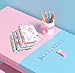 YIHUANYIFA 4pcs A6 Spiral Notebooks School Supplies 8mm Ruled 5.7 x 4.1 inch Hardcover 160 Pages Journals for Work Students Study and Notes (4, Flower A)