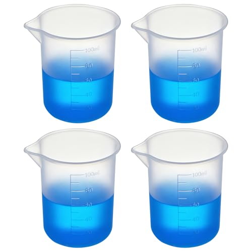 4PCS Silicone Laundry Detergent Cup Holder - Liquid Laundry Detergent Dispenser Cups Reusable Flexible Washable Liquid Measuring Cups for Home Dorm Hotel