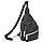 Vpoofree Mujer Bolsa de Pecho,Mochila Bandolera Mujeres,Impermeable Sling Bag Chest Bag Pequeña Bolso Bandolera Ligero para Ciclismo Correr Senderismo Viajes (Negro Mochila Bandolera Mujeres)
