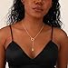 Thaivor Gold Necklace for Women 14k Gold Plated Heart Cubic Zirconia Letter Pendant Necklace Initial Necklaces for Women Trendy Y Necklace Fashion Gold Jewelry Gifts (S)