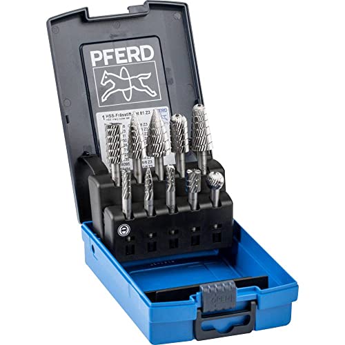 Set de 10 fresas PFERD HSS para acero con diente 3 miniatura 1