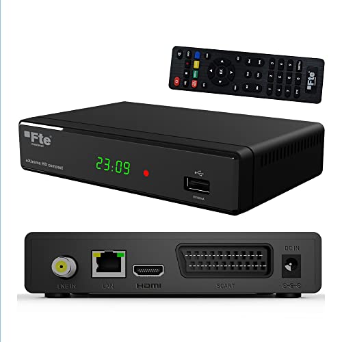 FTE Maximal Sat Receiver - Extreme HD Compact - DVB-S2 Full HD 1080i/p - HDMI SCART ETHERNET USB - 12V Camping / Kfz tauglich (NEU) Astra deutsche Sender vorprogrammiert Cover