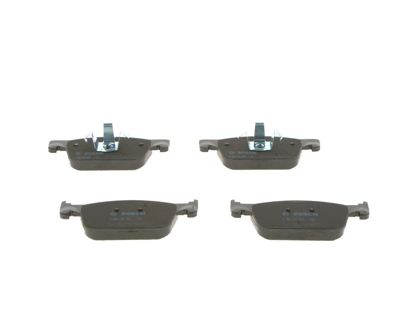 Bosch BP2360 - Pastiglie Freni Auto, Delantero - Calidad Bosch - Reducción de Ruido y Polvo - Certificación ECE-R90 - Sin Cobre - 1 Juego de 4 Pastillas