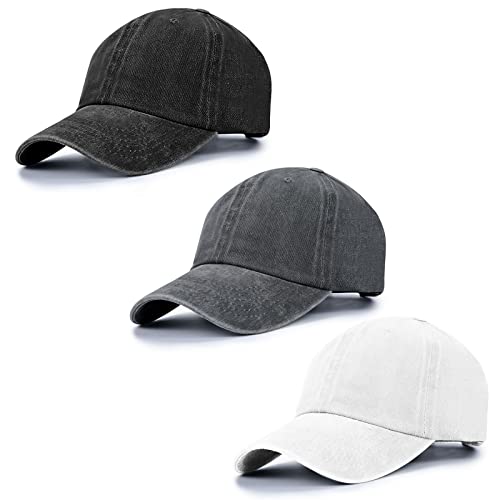 Image of Baseball Cap Unisex Vintage Washed Distressed Cap,Retro Adjustable Dad Hats,Baseball Hat for Men Women