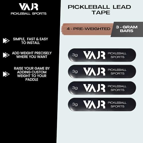 Image of Pickleball Lead Tape | Pre-Weighted 3gram Each | Pack of 4 | VAJR Pickleball sports Brand | Precisely Customize Your Paddle Weight | Raise Your Game by customizing Paddle Weight.