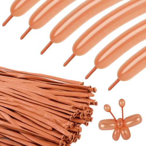 Image of Dusty Pink 260 Balloons - Long Balloons for Balloon Arch & Party Decor | Dusty Pink long balloons for balloon arch & party event decorations, thick latex & easy to inflate, great for birthday weddi