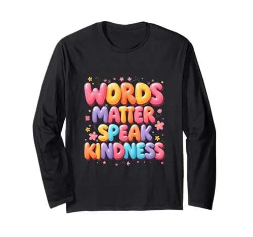 Words Matter Speak Kindness �C���X�s���[�V���� �^�C�|�O���t�B �n�b�s�[ ����T�V���c