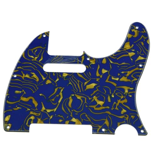 エレキギターピックガードセット TLエレキギターピックガード8穴エレキギターピックガードに適しています(Blue A)