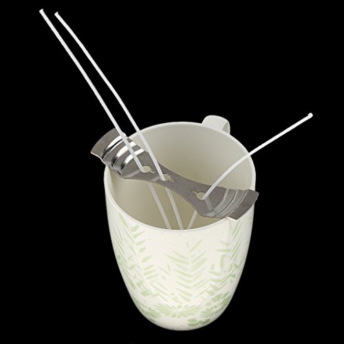 Pack de 100 mechas enceradas de 15 cm para velas miniatura 3