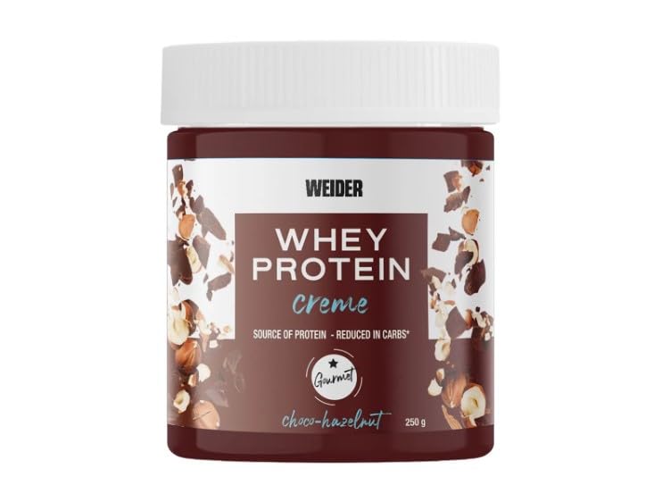 Protein-Haselnusscreme mit Molkenproteinkonzentrat 250 g. BIS012. 6er-Pack.