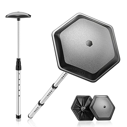 ToVii Draagbare Golf Club Stijve Arm Ondersteuning Protector Reistas, Stevige Aluminium Pole, Volledig Verstelbaar om Club Grijs te beschermen